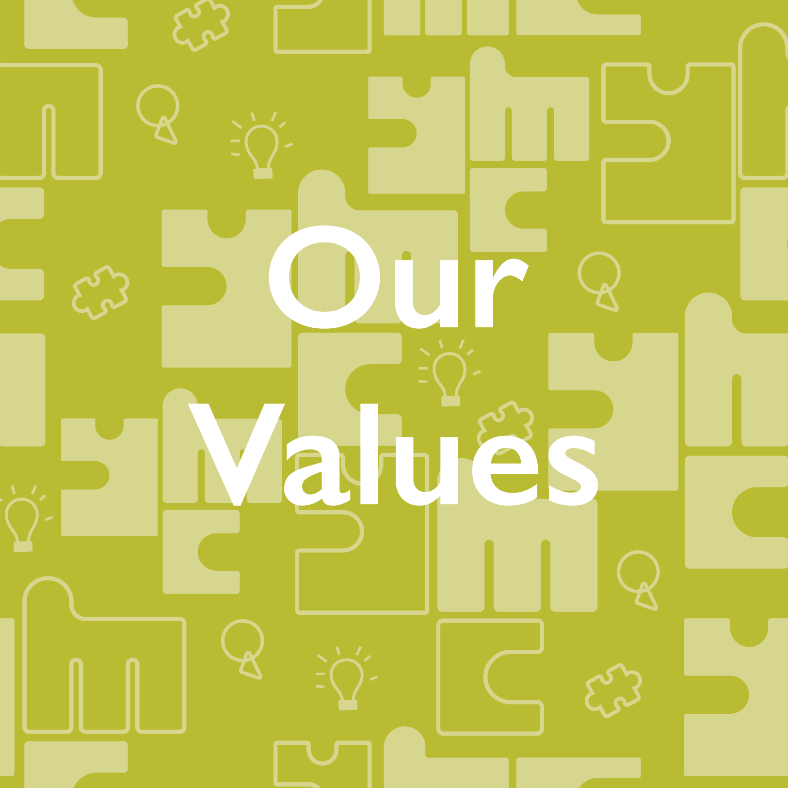 Image saying "Our Values"